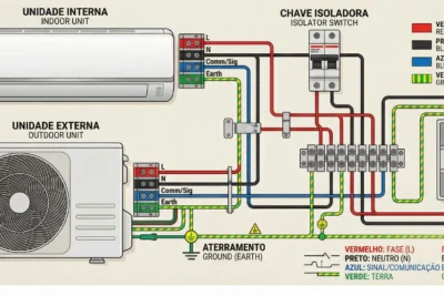 Instalação de Circuito 220V para Ar-Condicionado em Cascavel PR