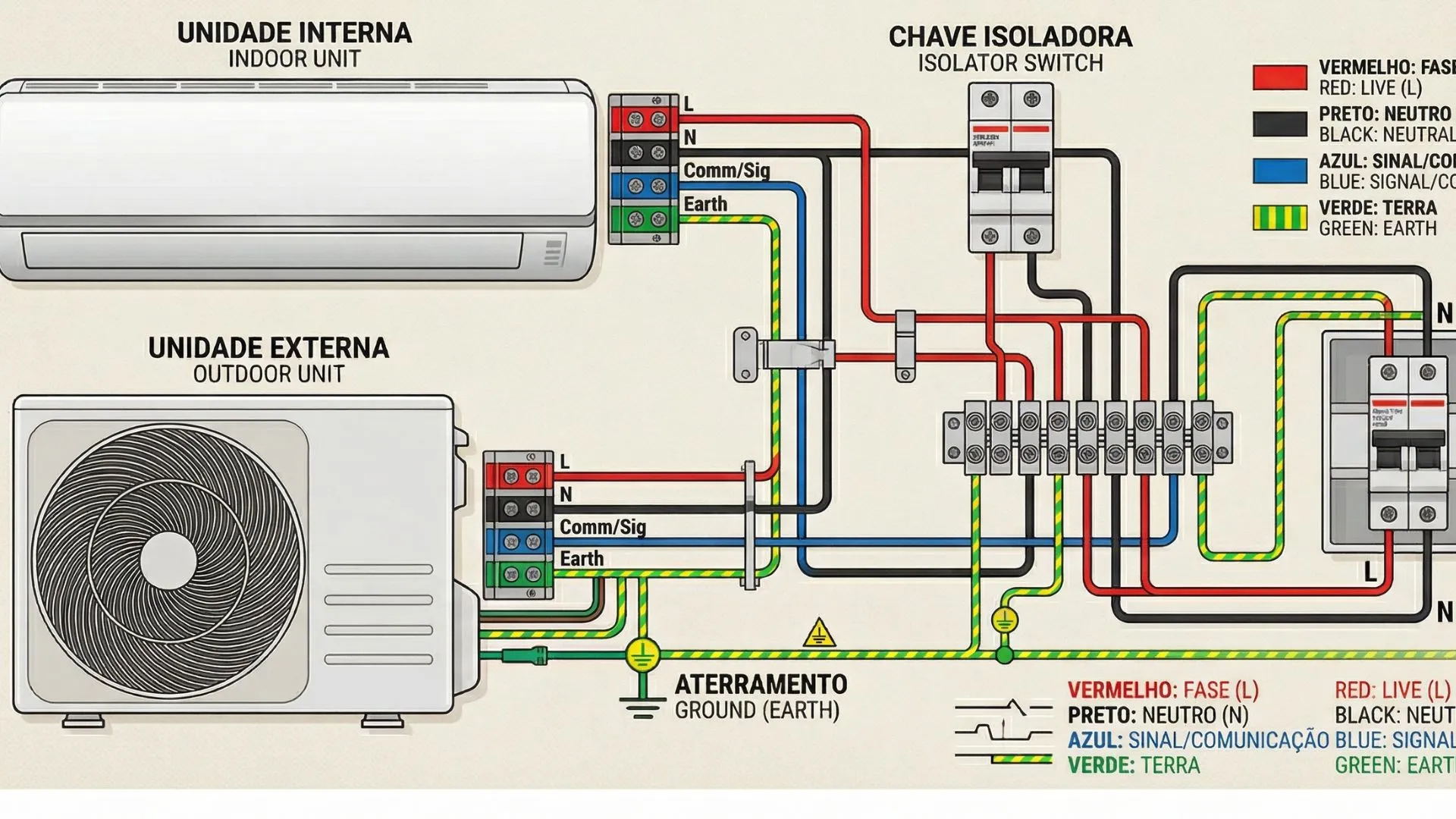 Instalação de Circuito 220V para Ar-Condicionado em Cascavel PR