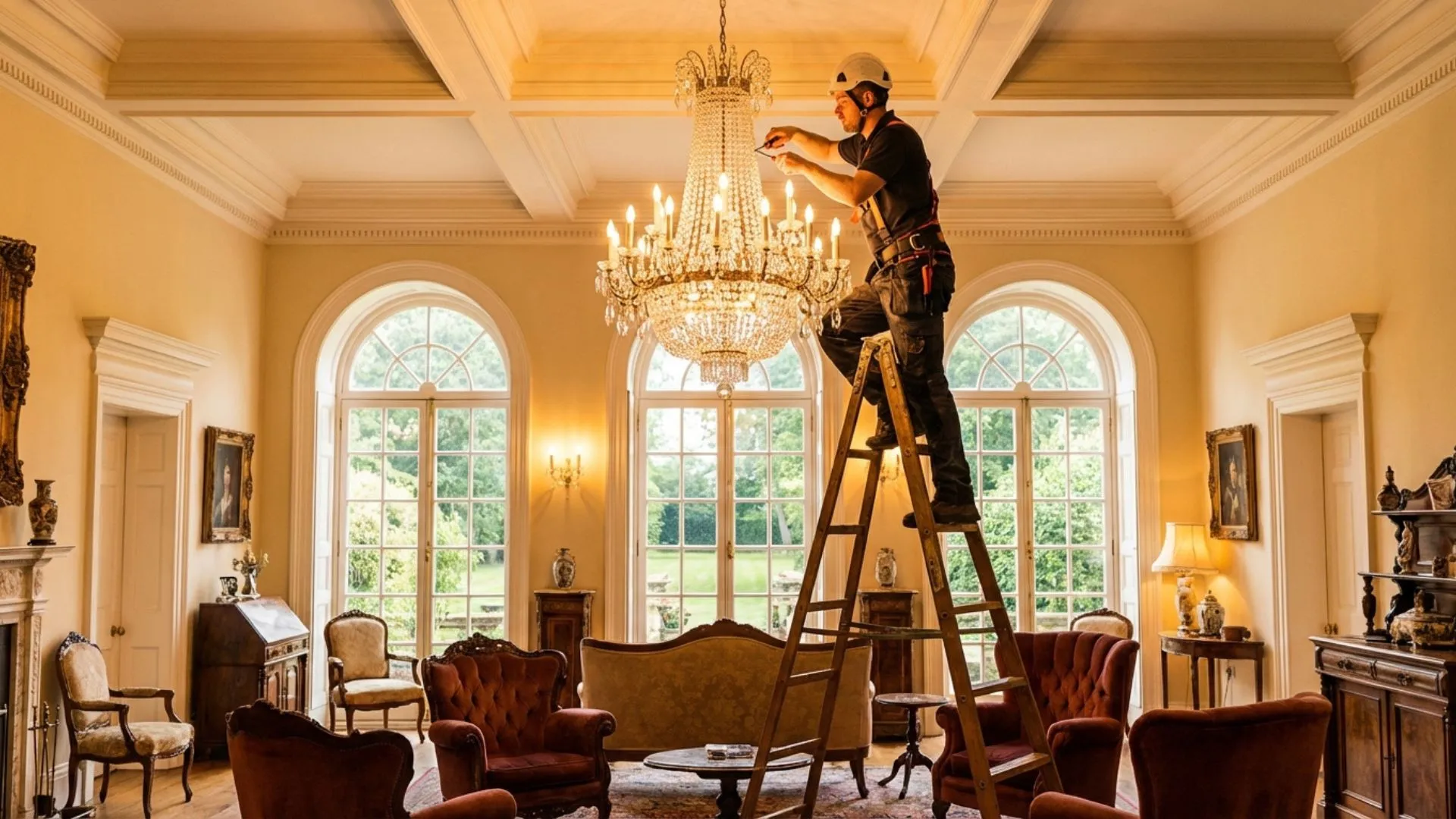 Eletricista autônomo gerenciando seu negócio e serviços